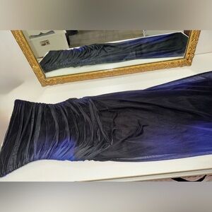 Elegant Black & Purple Dress
